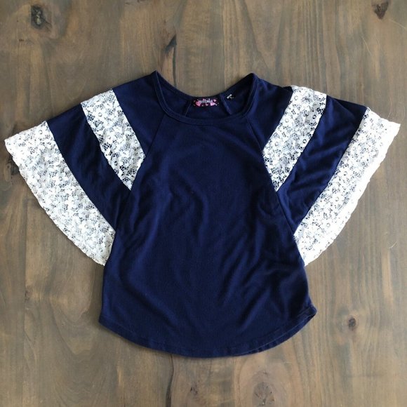 Lace Bat Wing Shirt - Picture 1 of 4